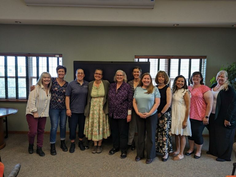 A group of teachers earning their National Board Certification (NBCT) at a luncheon in Española on May 13th, 2023.