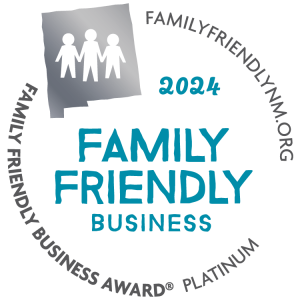 2024 Family Friendly Business Award Seal - Platinum level